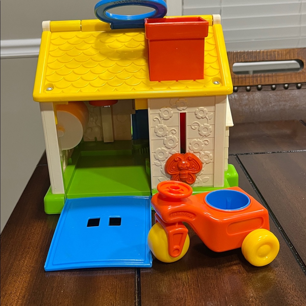 Fisher-Price Vintage 1984 Discovery Cottage Jumbo Chunky Little People - Picture 5 of 5